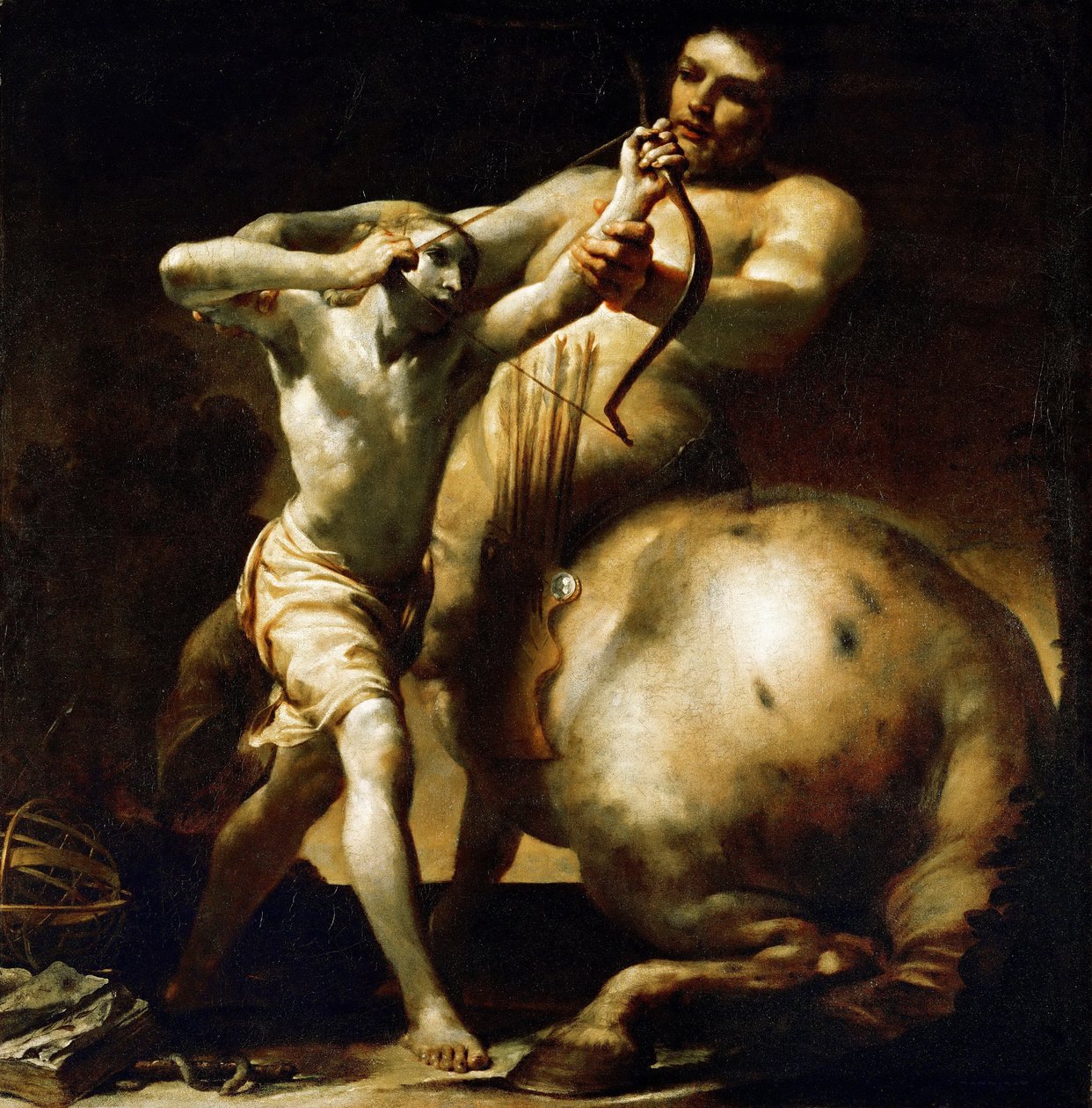 Centaur Chiron ve Aşil by Giuseppe Maria Crespi