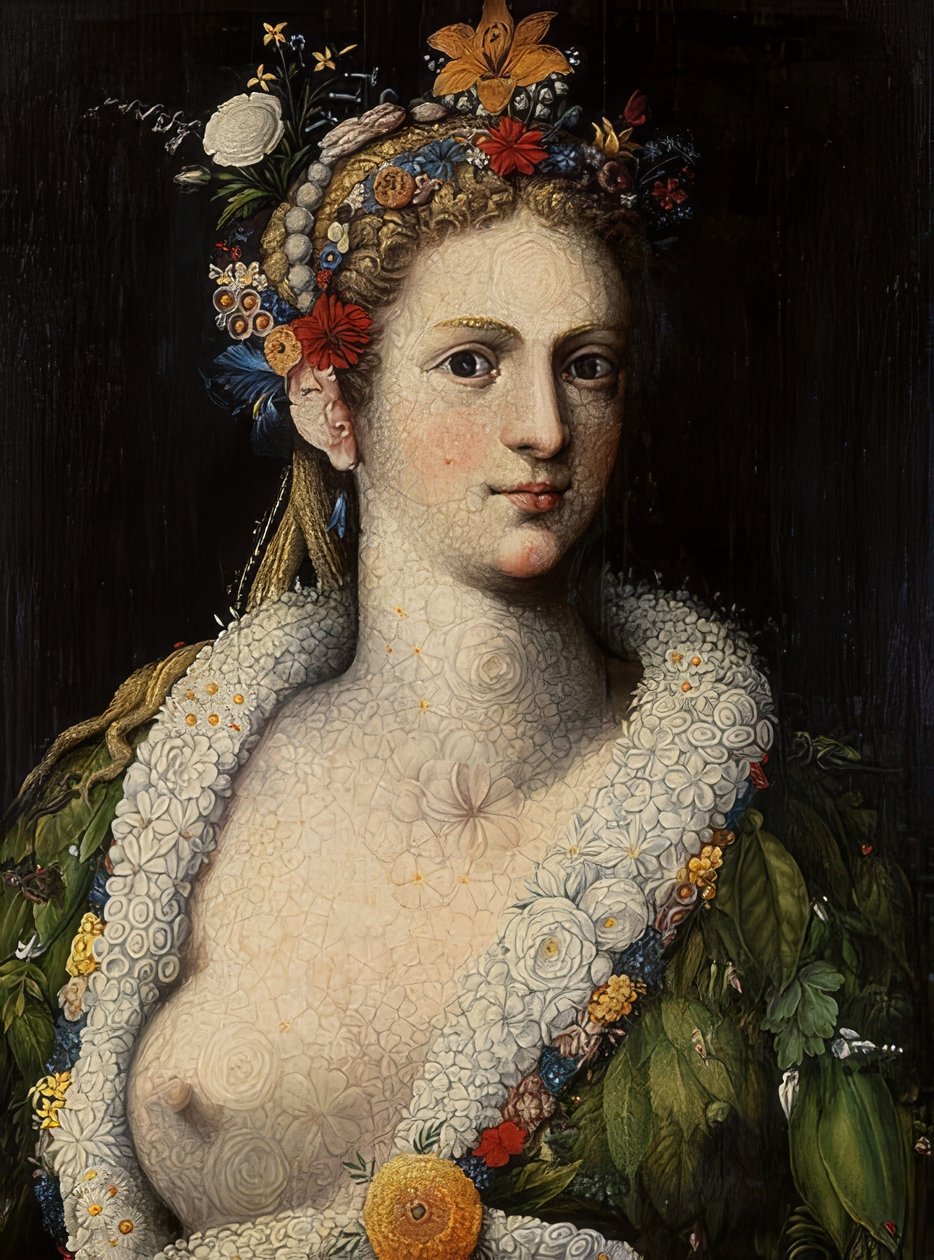 Fahişe Florası 1590 by Giuseppe Arcimboldo