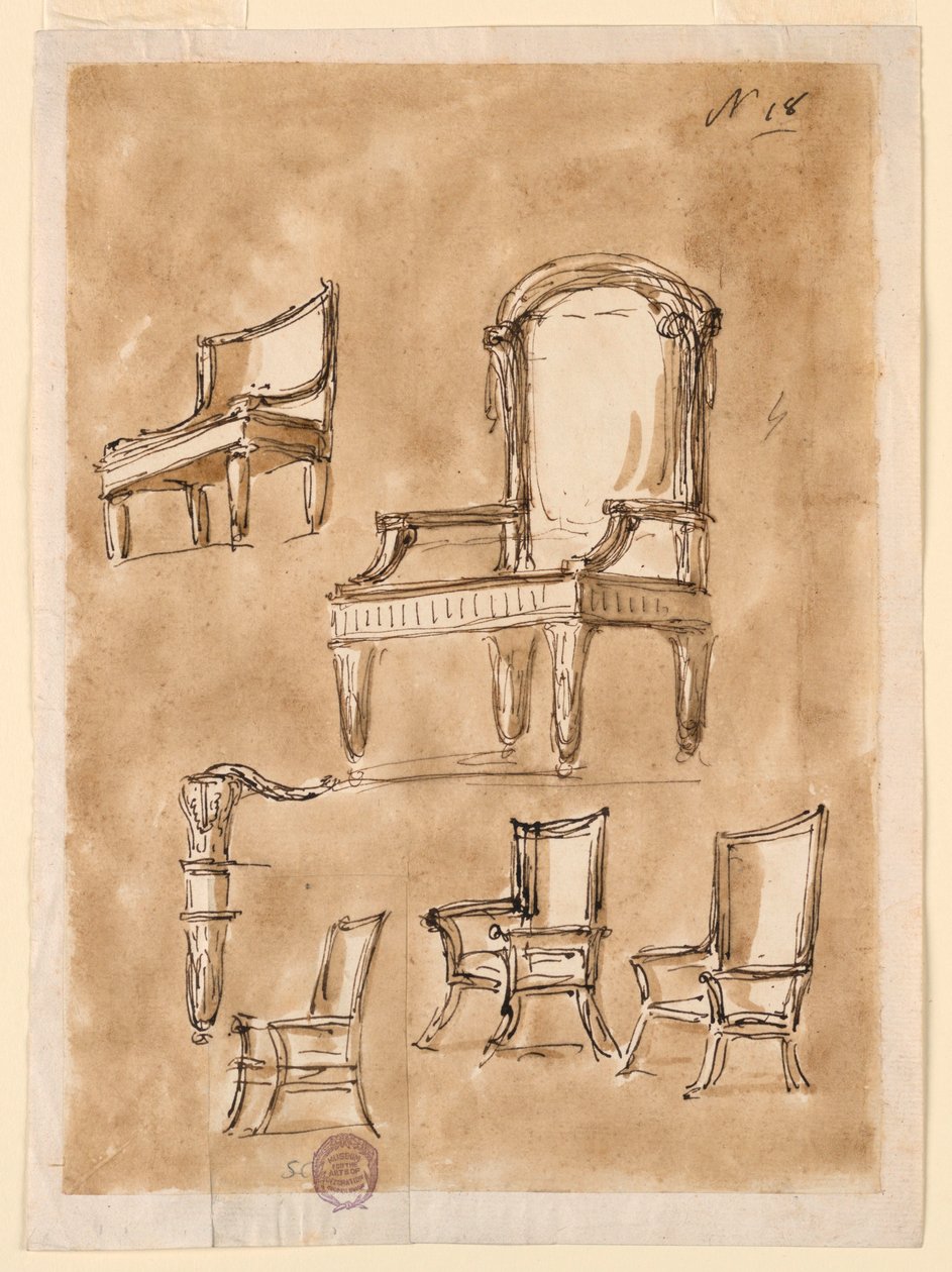 Dört sandalye by Giuseppe Barberi
