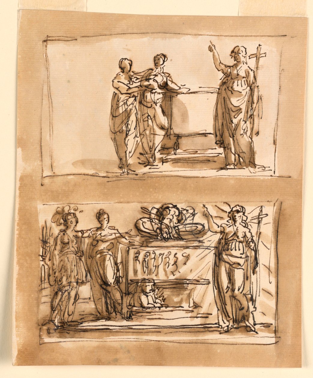 Lahit ve Alegorik Figürler by Giuseppe Barberi