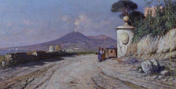 Pompei: (panel) by Giuseppe Carelli