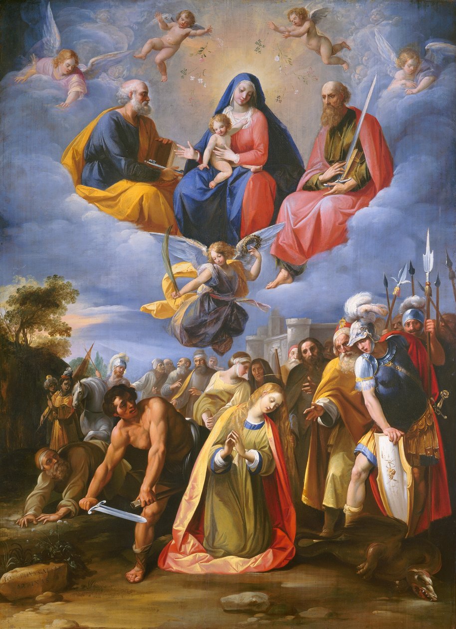Aziz Margaret Şehitliği, c. 16081611. by Giuseppe Cesari