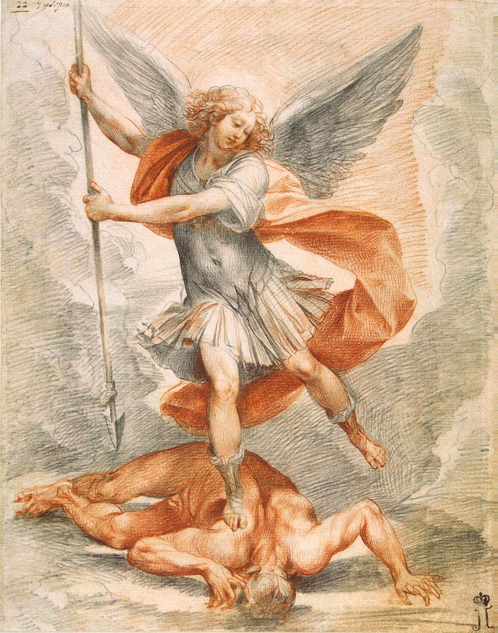 Başmelek Aziz Michael, c1629-1630. by Giuseppe Cesari