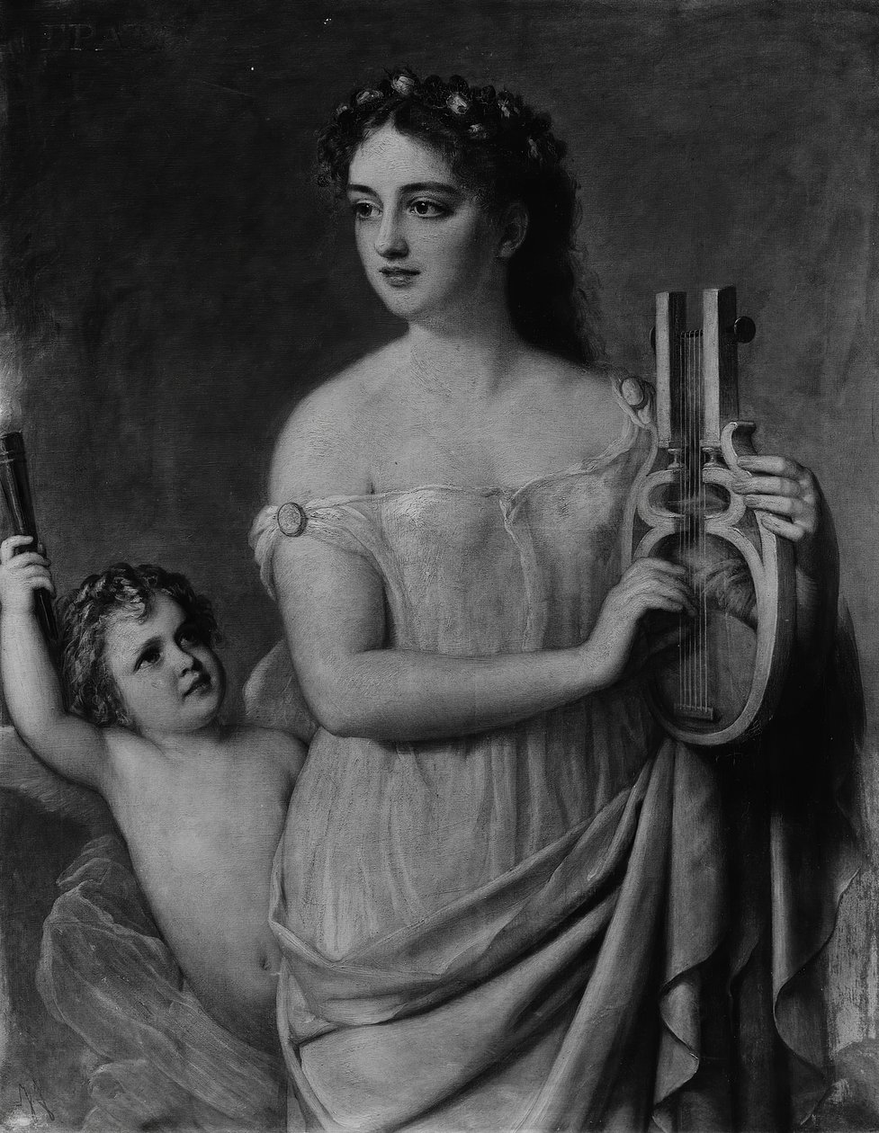 Erato, 1869. by Giuseppe Fagnani