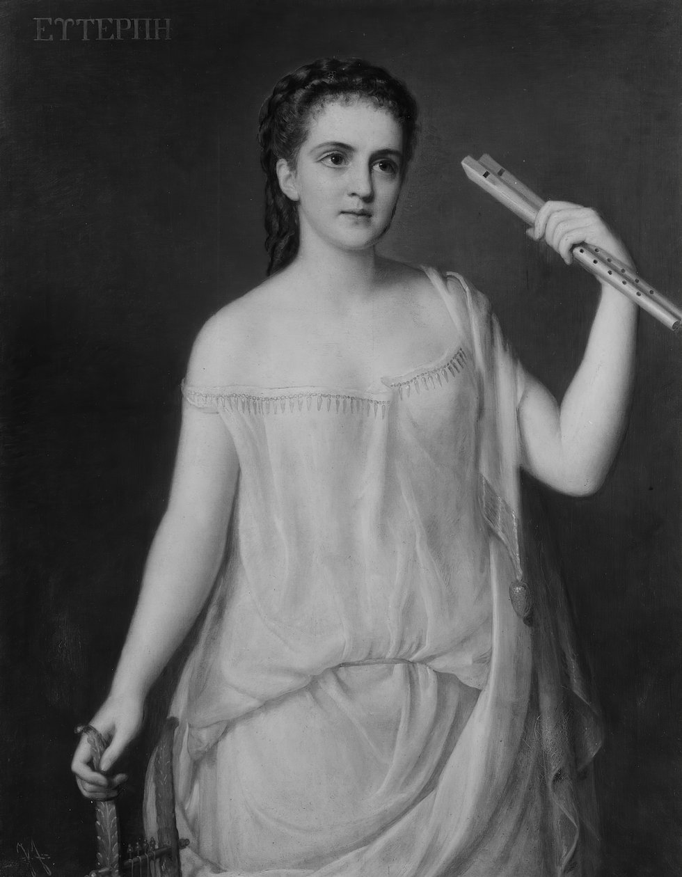 Euterpe, 1869. by Giuseppe Fagnani
