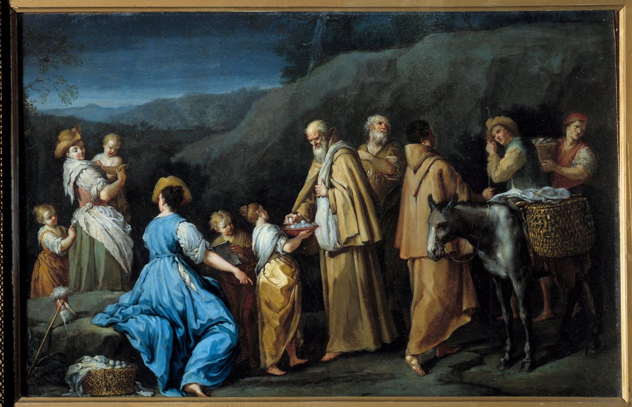 Giuseppe Gambarini (1680-1725) tarafından yapılan Dini Queteurs Tablosu by Giuseppe Gambarini