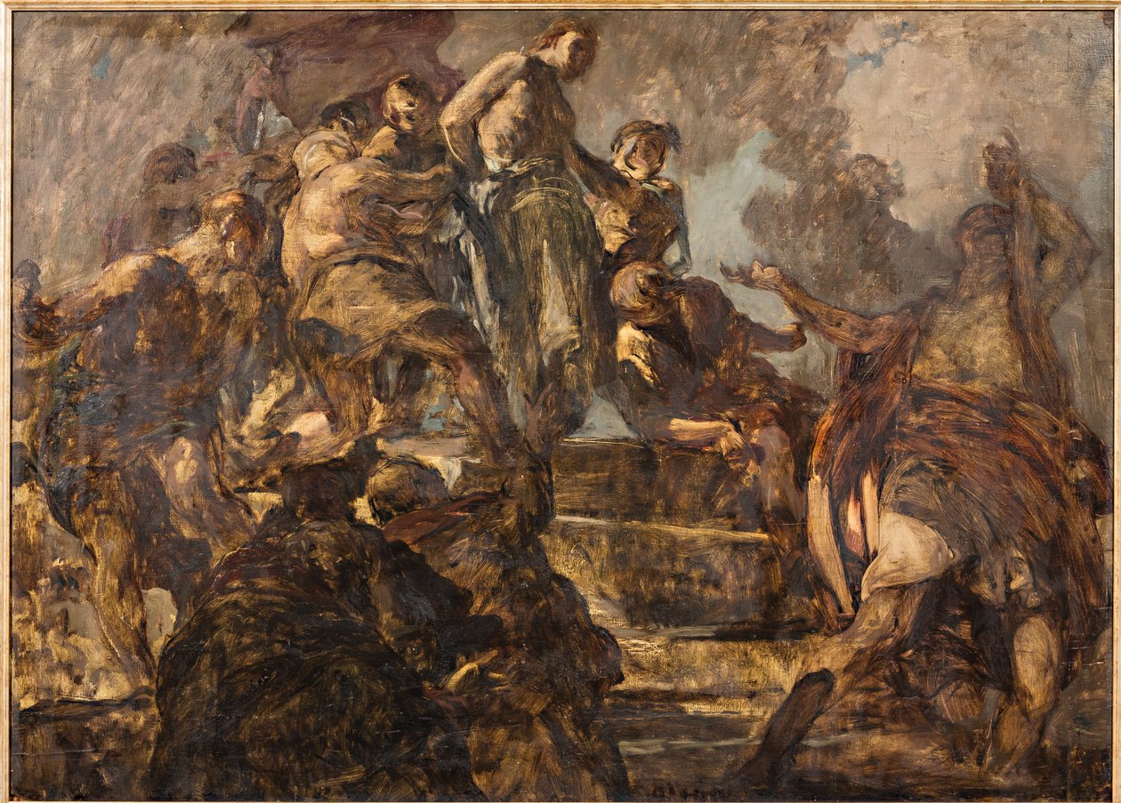 Cristo deriso (kontrplak üzerine yağ) by Giuseppe Graziosi