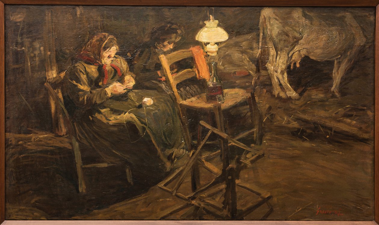 Ahırda by Giuseppe Graziosi