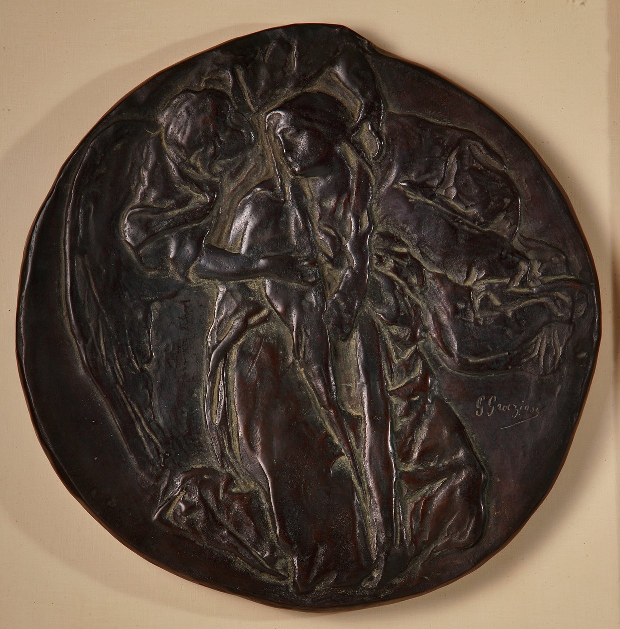 Müjde (bronz) by Giuseppe Graziosi