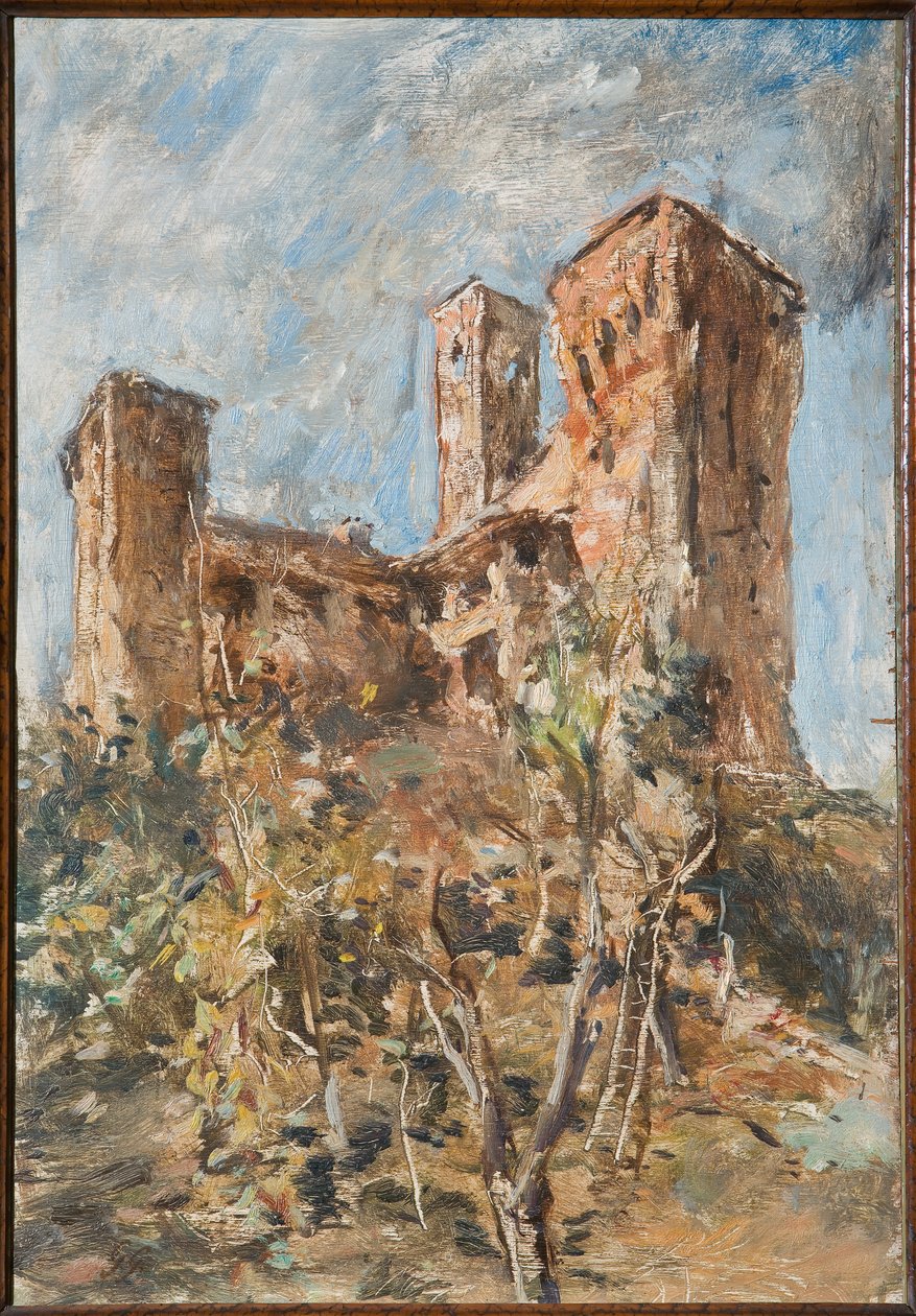 Maranello Kalesi (kontrplak üzerine yağ) by Giuseppe Graziosi