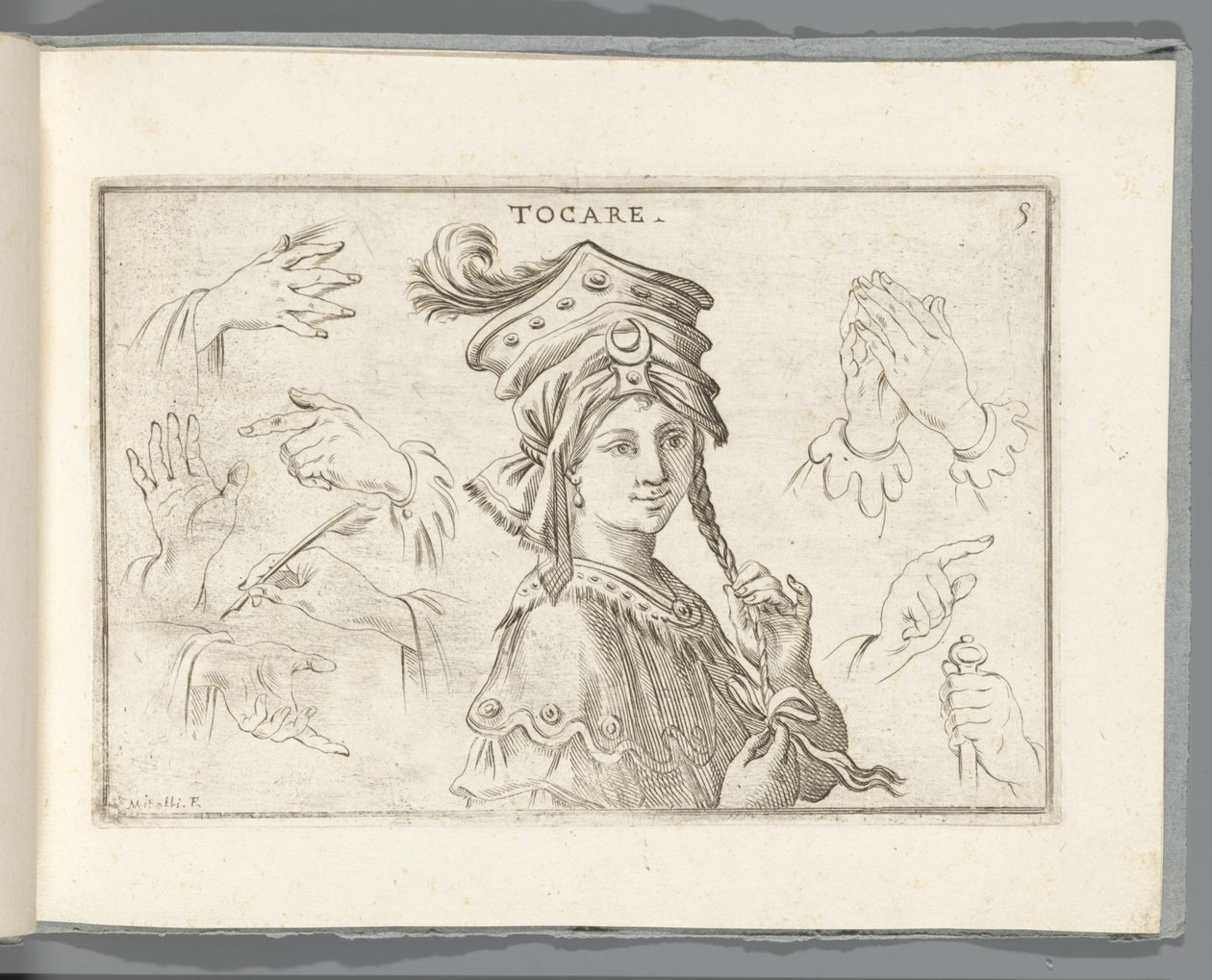 tat Tocare (nesne üzerindeki başlık) by Giuseppe Maria Mitelli