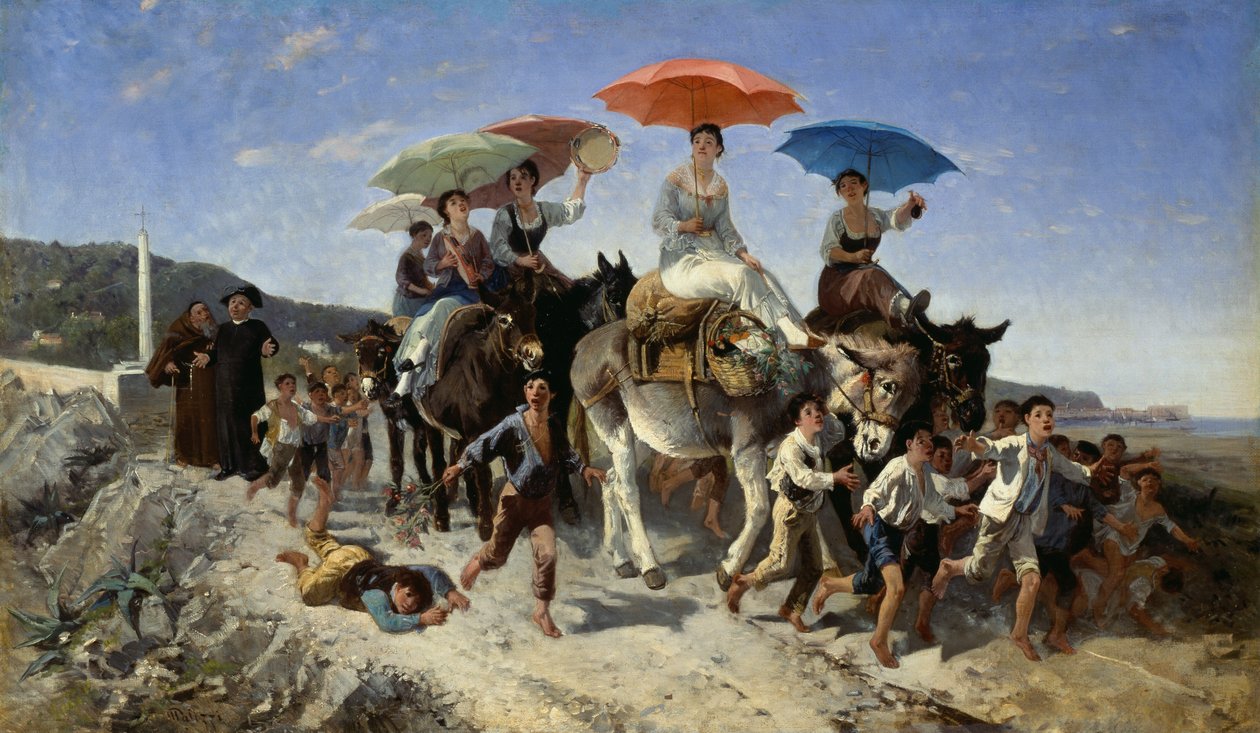 Düğün Alayı (tuval üzerine yağlı boya) by Giuseppe Palizzi