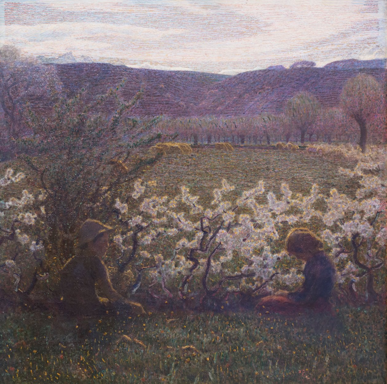 çiçekli çayır by Giuseppe Pellizza da Volpedo