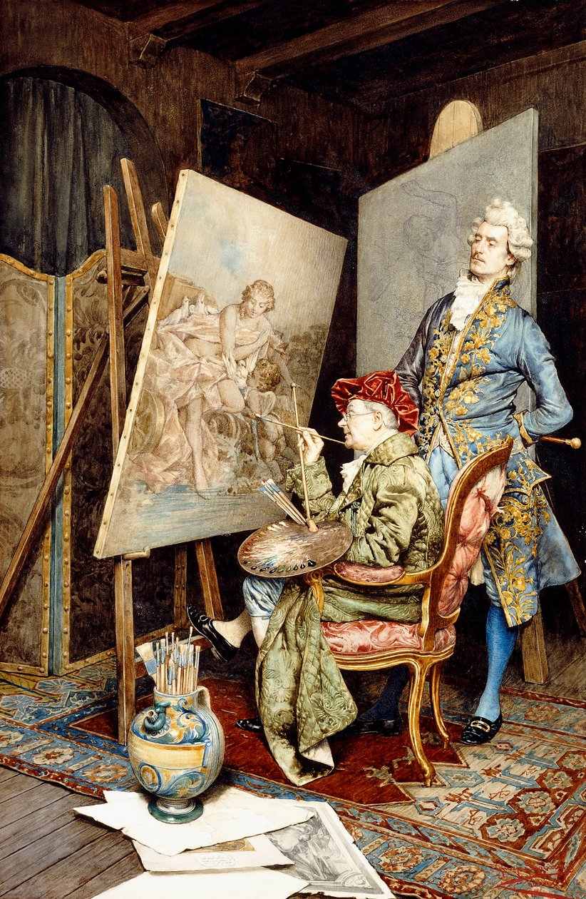 Ressamın Atölyesi by Giuseppe Signorini
