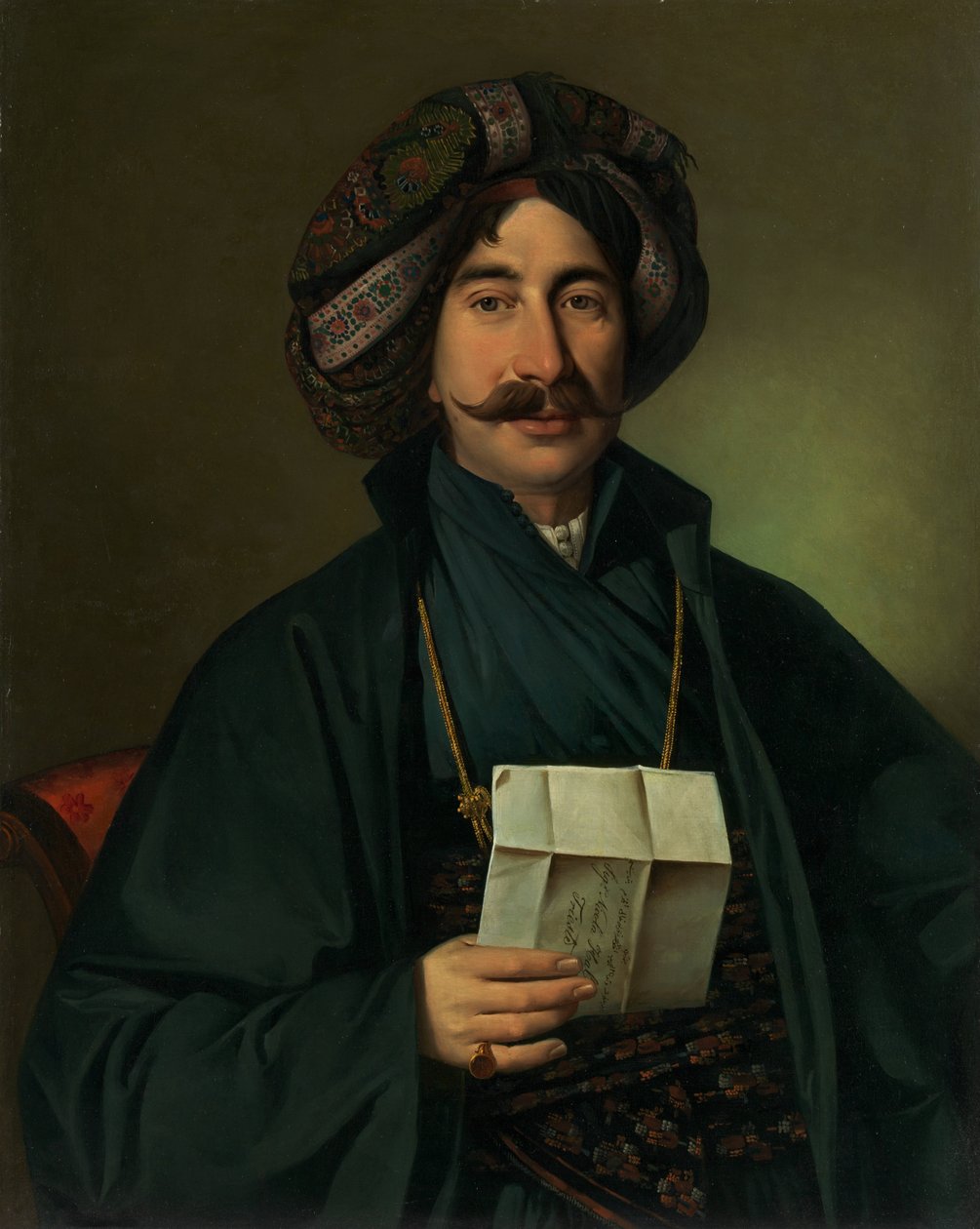 Osmanlı elbiseli adam by Giuseppe Tominz