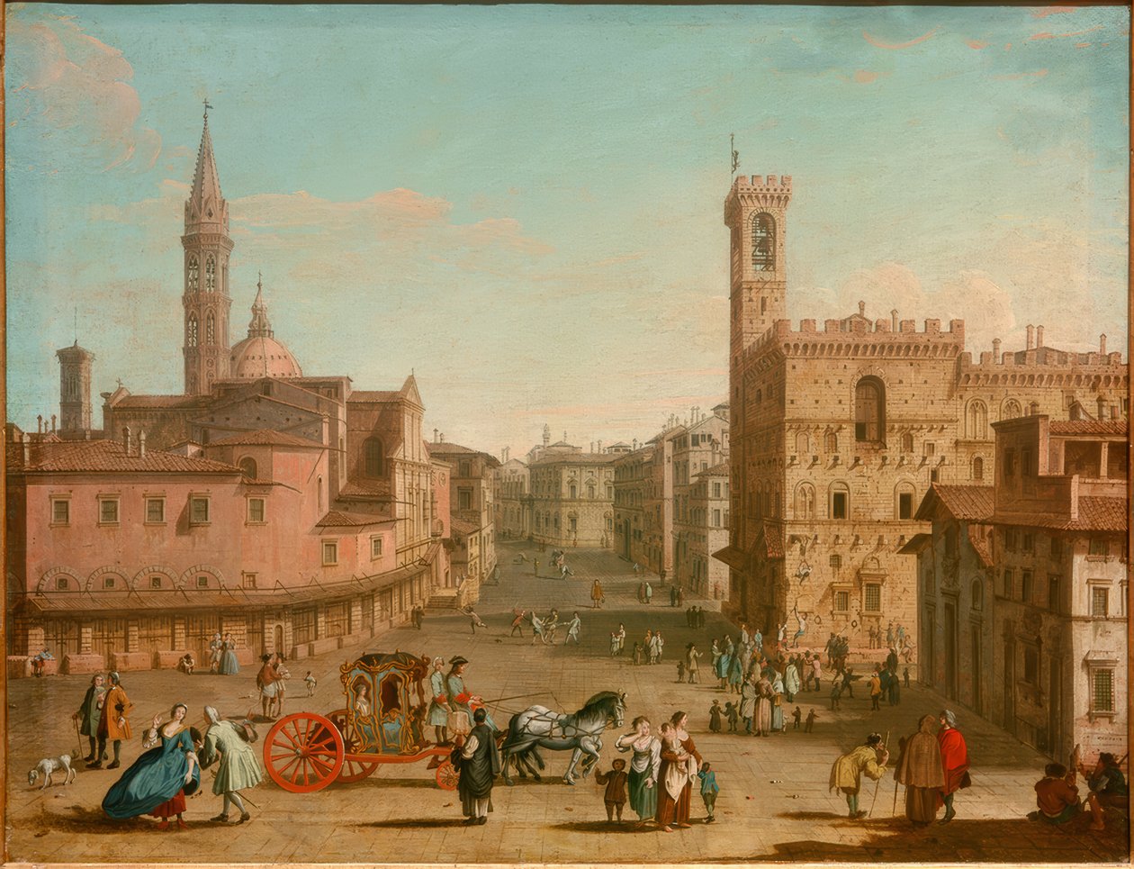 Piazza San Floransa by Giuseppe Zocchi
