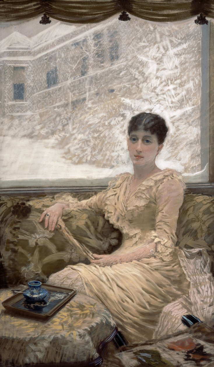 Kış günü by Giuseppe de Nittis