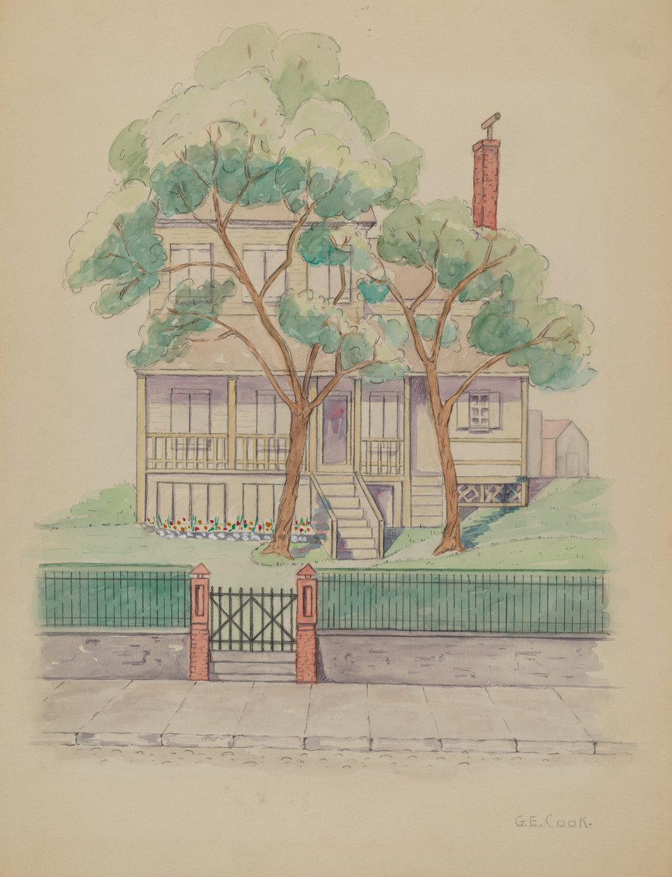 Stewart Evi, c. 1936. by Gladys Cook