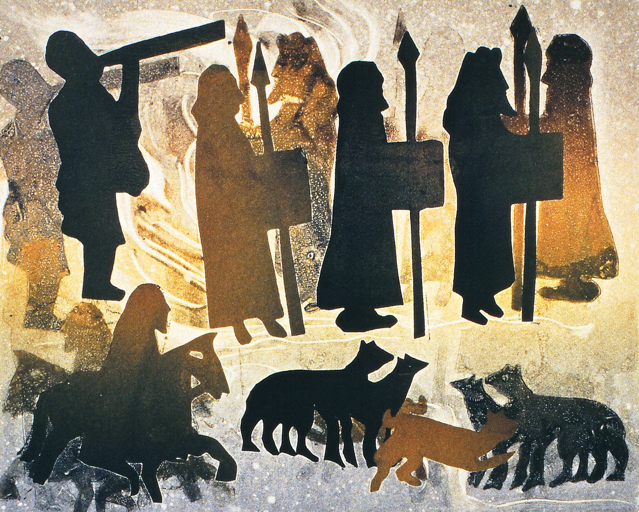 Pictish Journey, 2000 (tek baskı) by Gloria Wallington