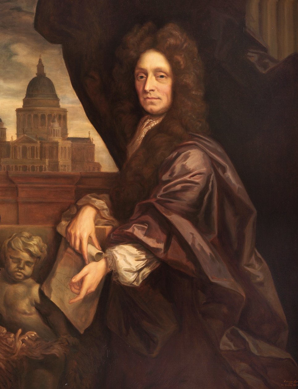 Sör Christopher Wren by Godfrey Kneller