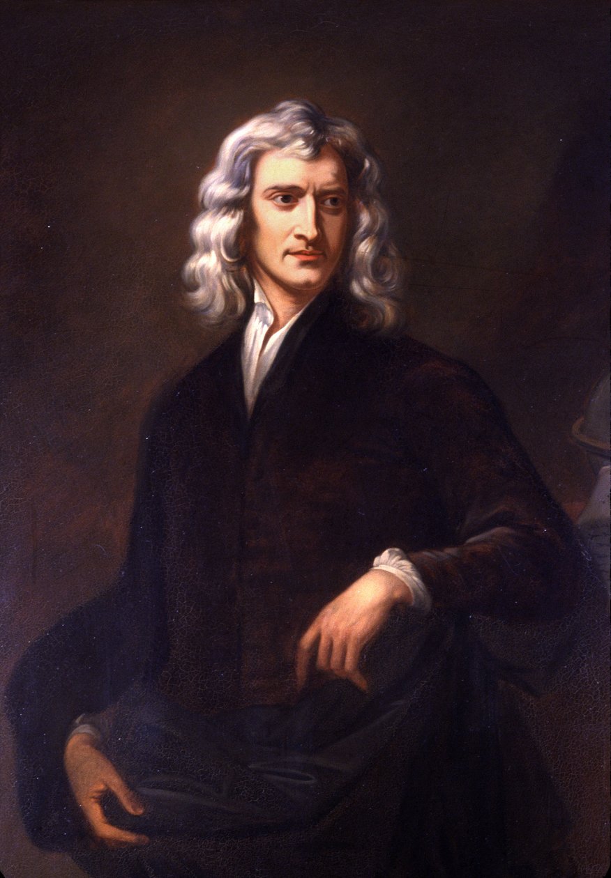 Isaac Newton (resim) by Godfrey (after) Kneller