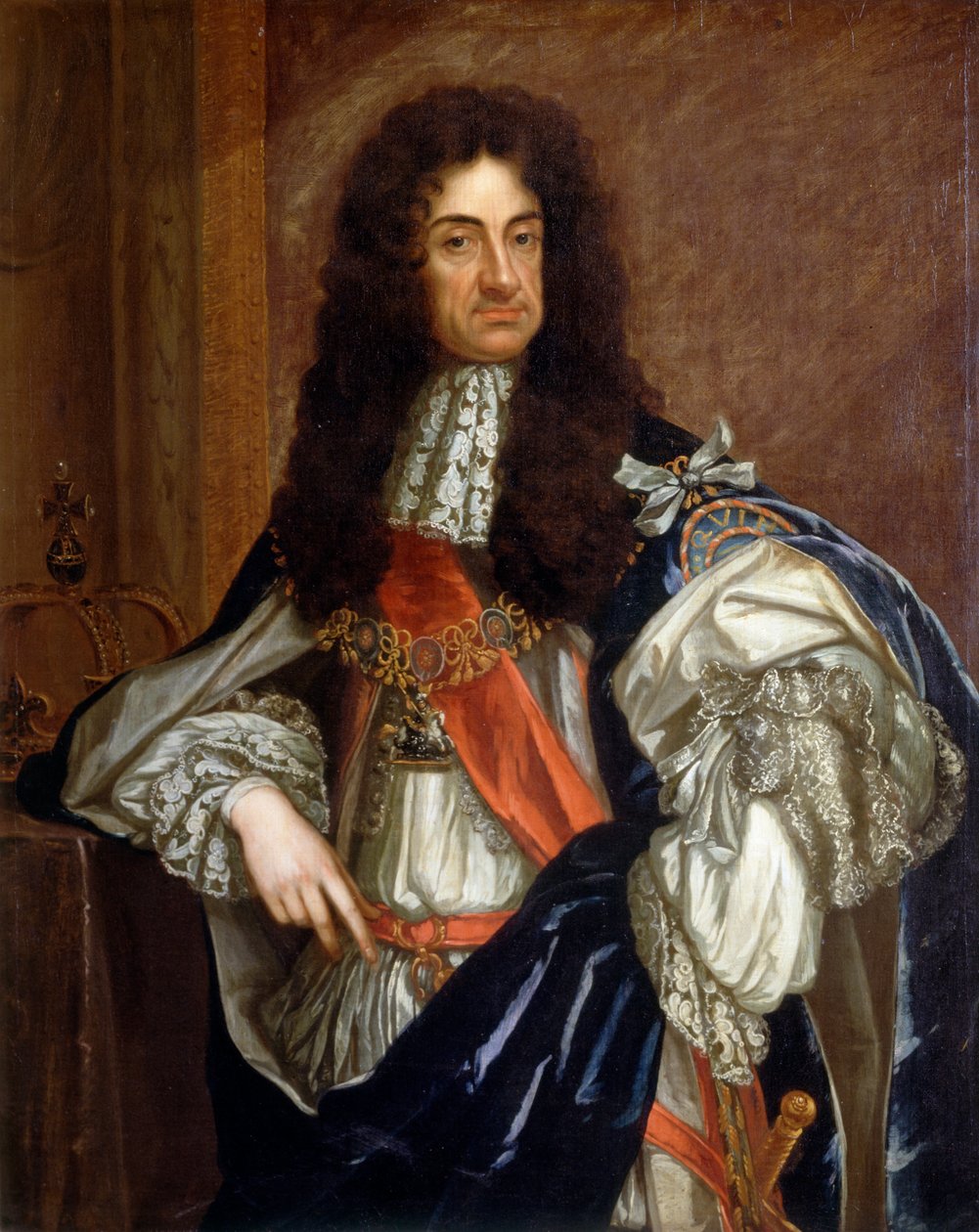 Charles II (tuval üzerine yağlıboya) by Godfrey (studio of) Kneller
