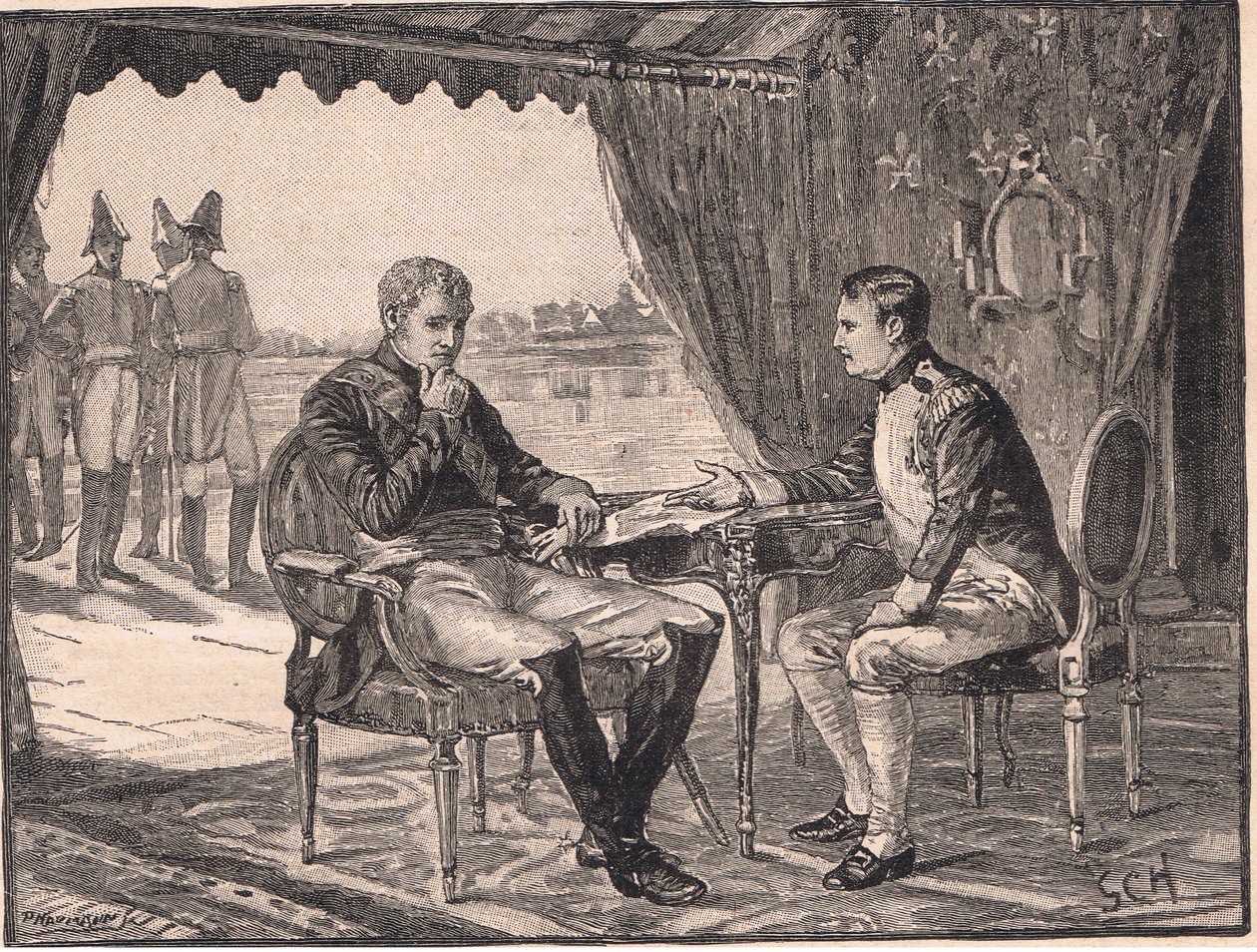 Tilsit Antlaşması MS 1807 by Godfrey C. Hindley