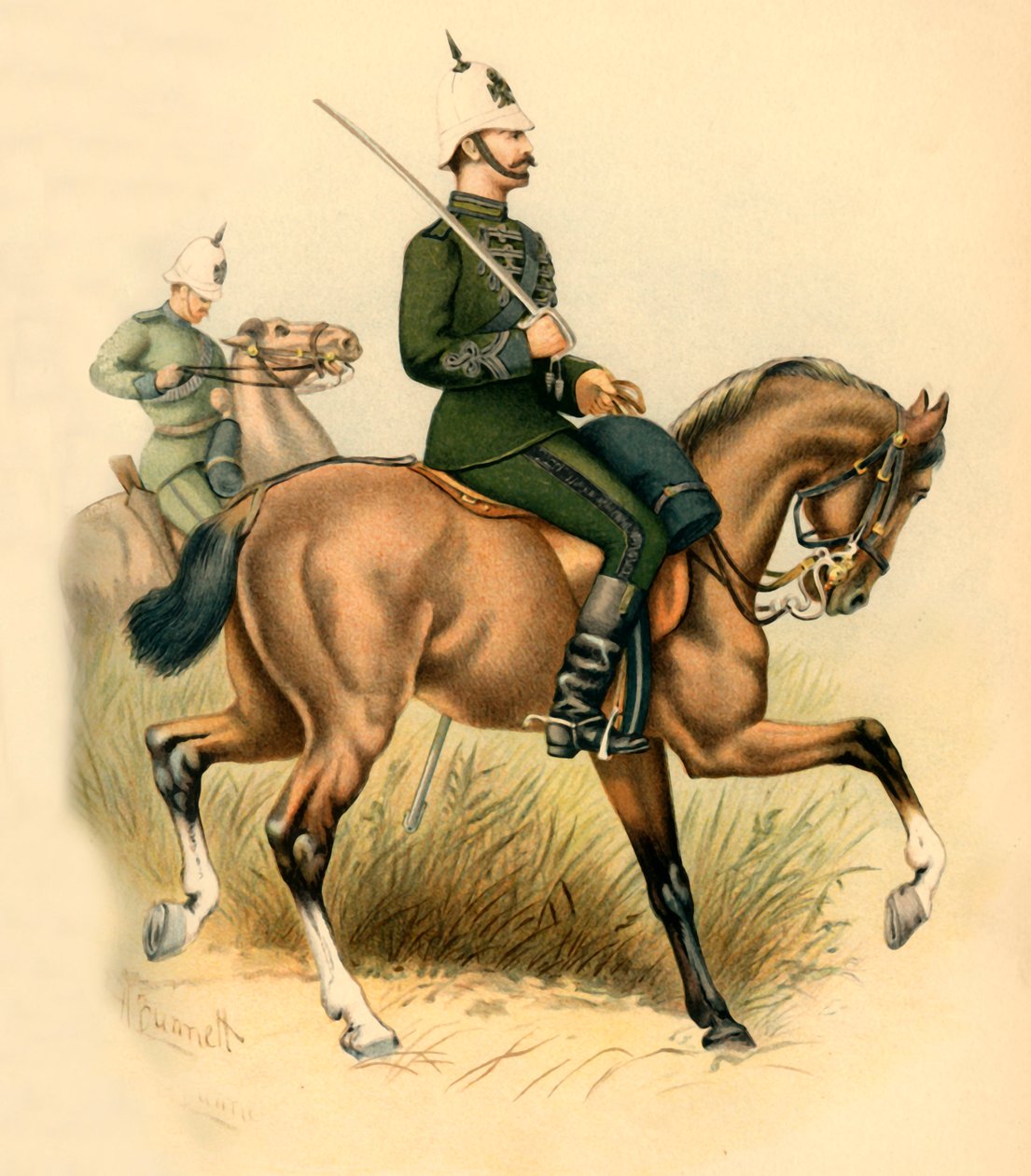 Cape Monteli Tüfekler, 1890. by Godfrey Douglas Giles