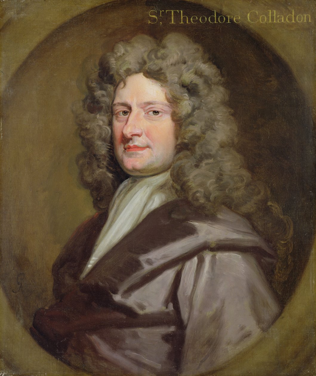 Sir Theodore Colladon (tuval üzerine yağlı boya) by Godfrey Kneller