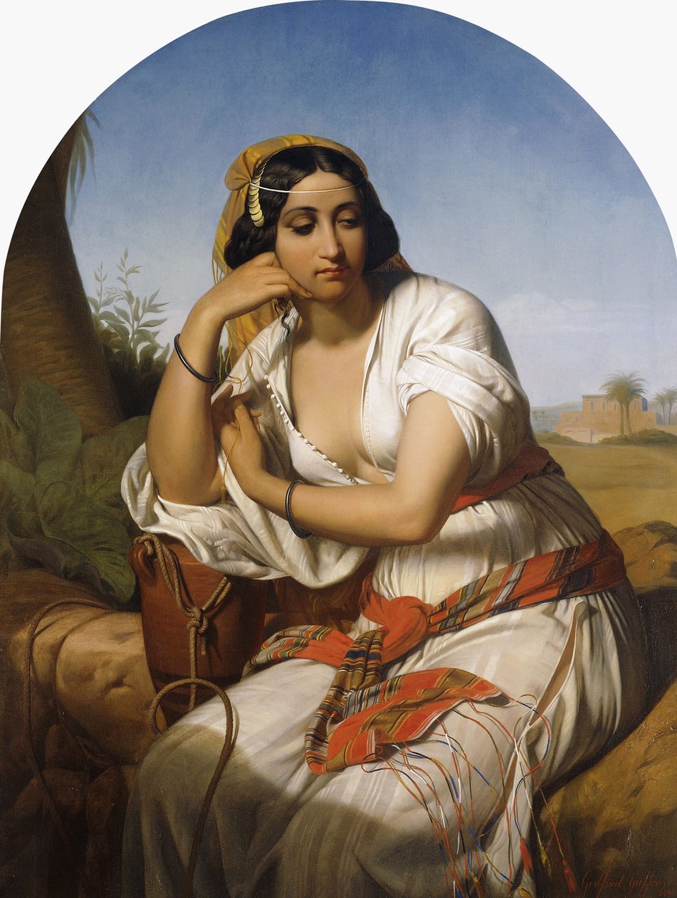 Bir Bedevi Kadın, 1848 by Godfried Guffens