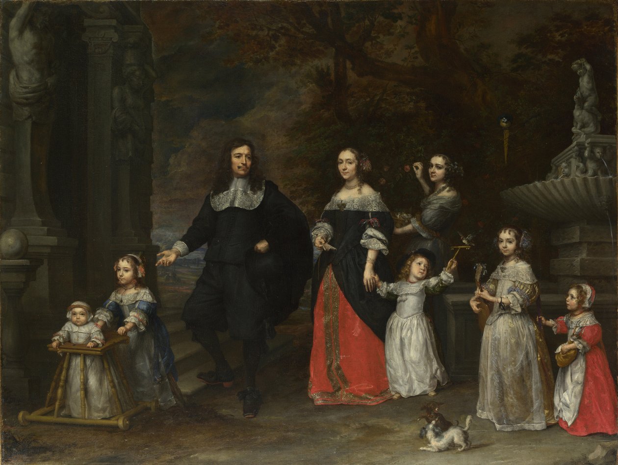 Bir Aile Grubu, yaklaşık 1664. by Gonzales Coques