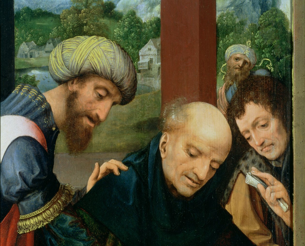 St. Catherine ve Filozoflar (Filozofların detayı), bkz. 80755 by Goossen van der Weyden