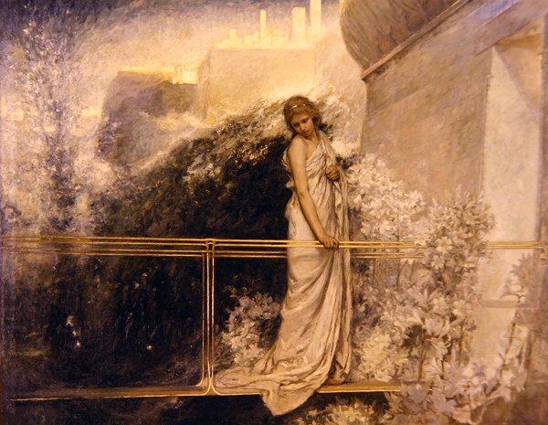 Den Salige (tuval üzerine yağlı boya) by Gottfried Kallstenius