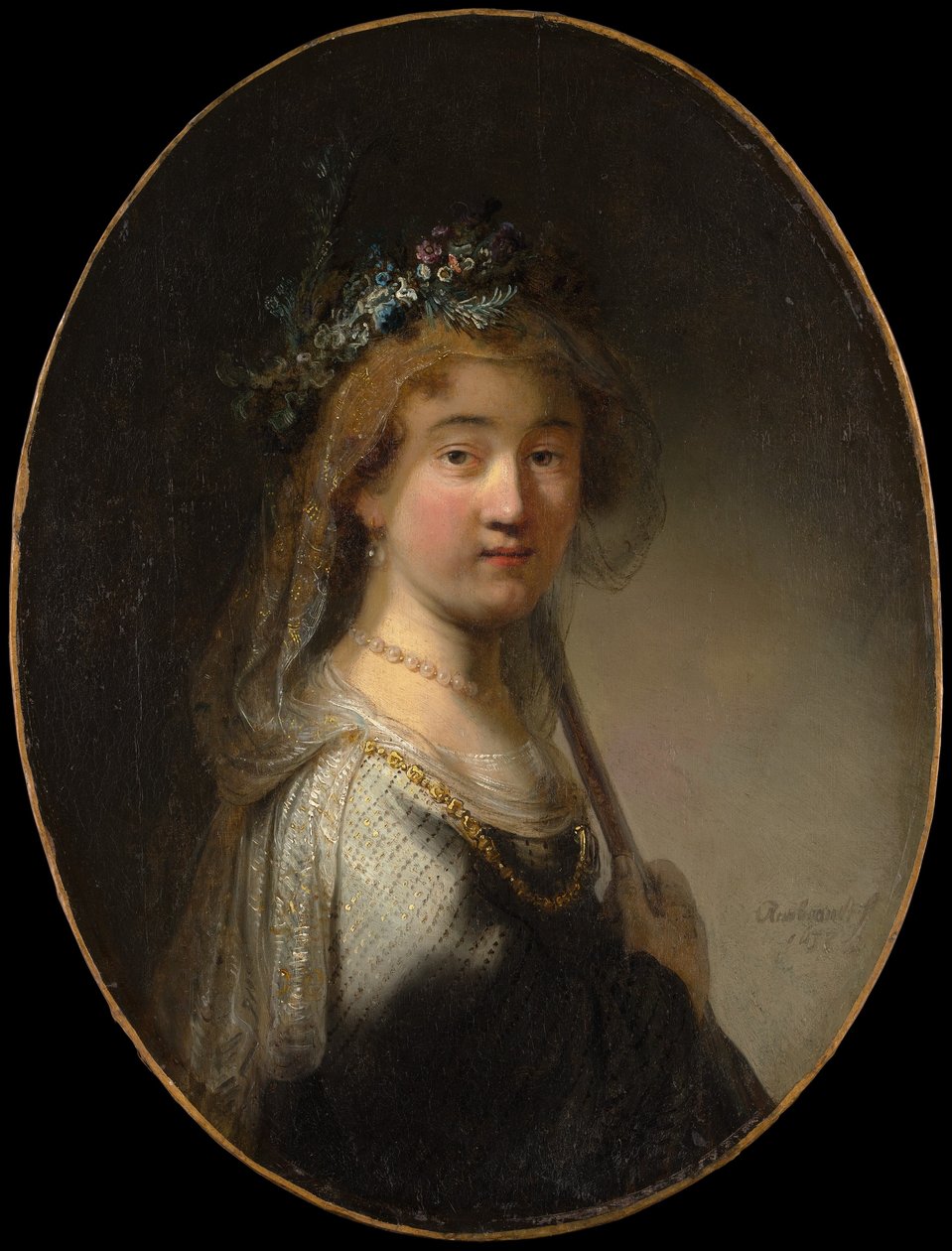 Bir Çoban Olarak Genç Bir Kadın. by Govaert Flinck