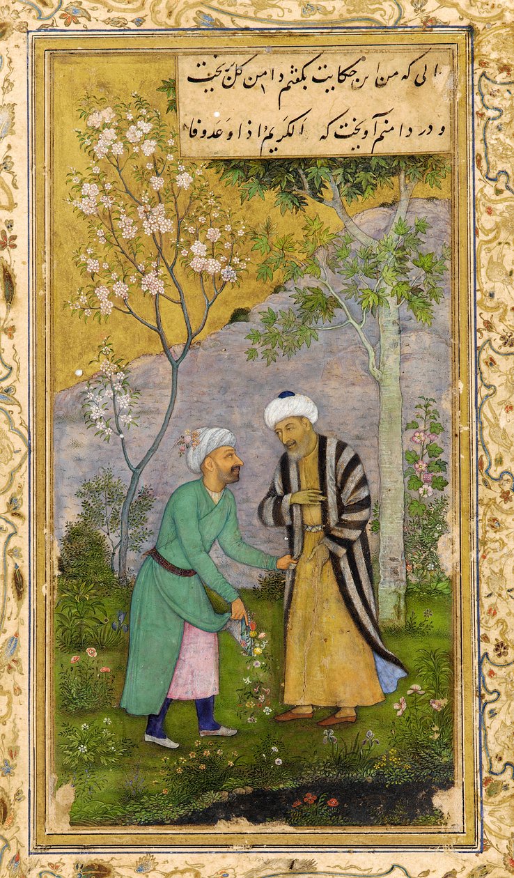 Gül Bahçesinde Saadi, 1645. by Govardhan