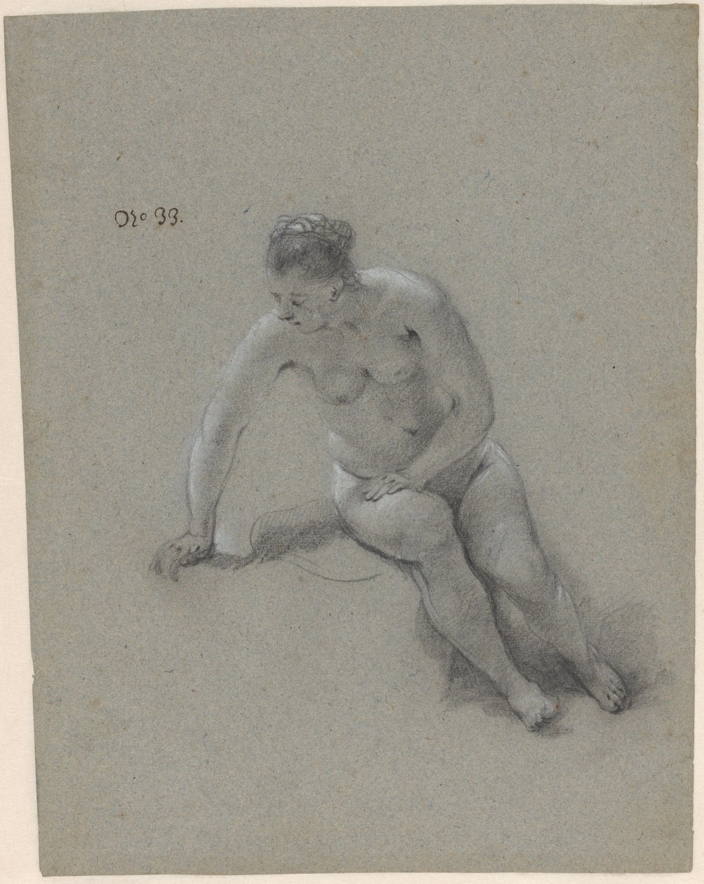 oturan kadın by Govert Flinck (attributed to)