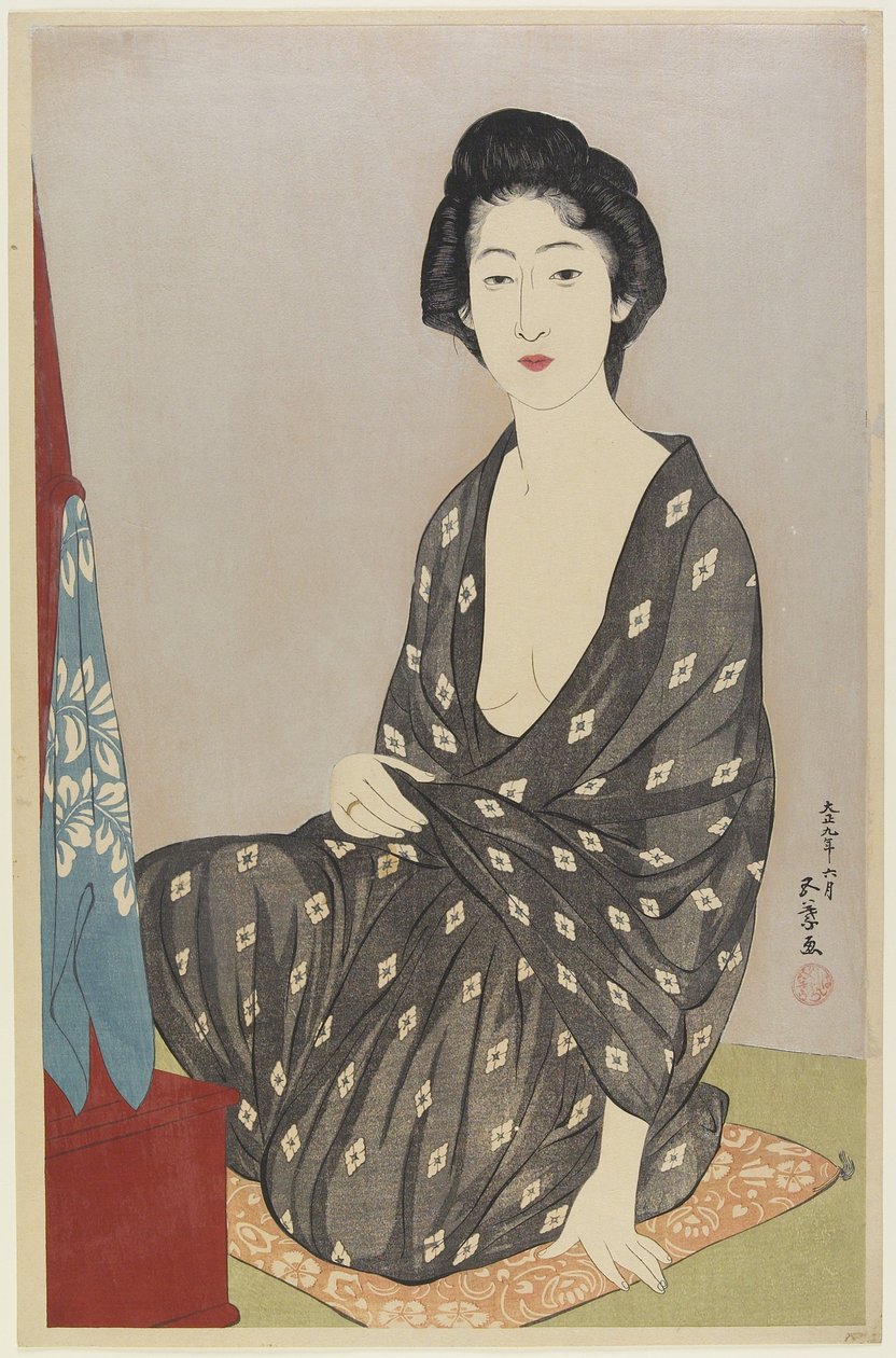 Yazlık Cüppeli Kadın, Haziran 1920 by Goyo Hashiguchi