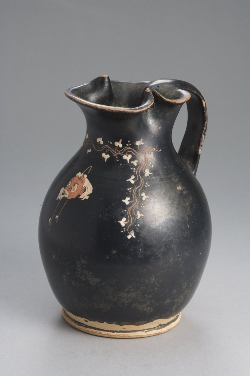 Gnathian sırlı oinochoe, Konnakis Group (pişmiş toprak) by Greek