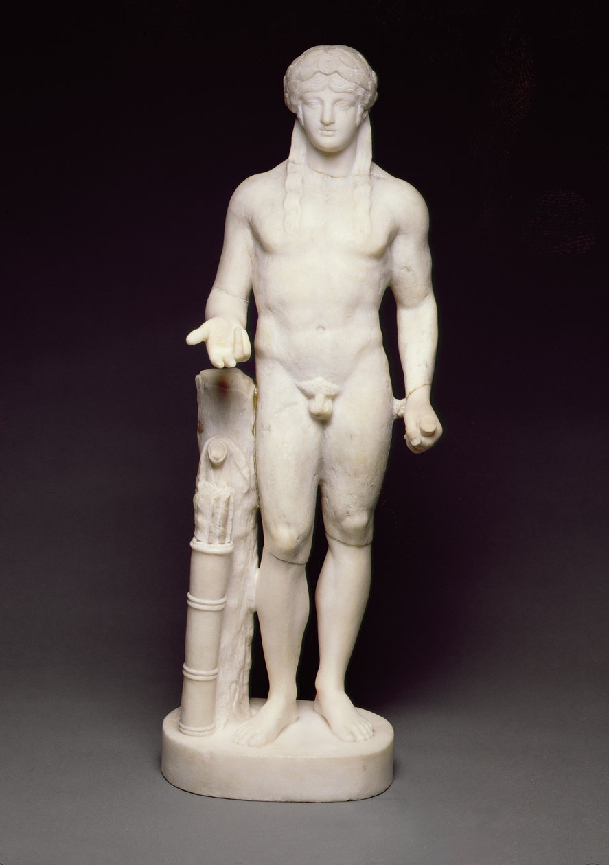 Apollon Heykelciği (Penteli mermer) by Greek