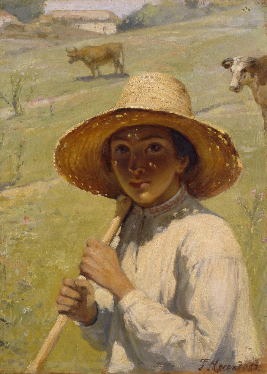 Çoban Çocuk, 1909 by Grigori Grigorievich Mjasoedov