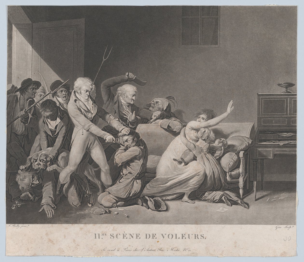 Hırsızların İkinci Sahnesi, ca. 1805. by Gror