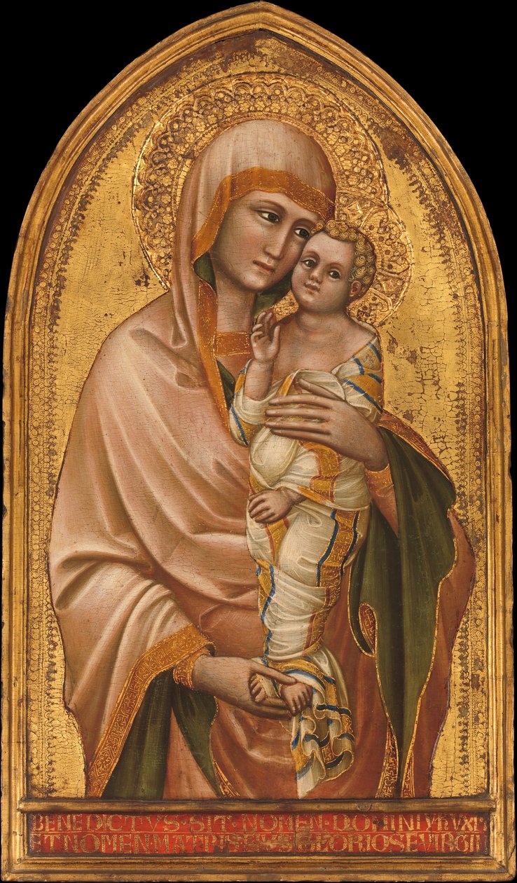 Madonna ve Çocuk. by Guariento