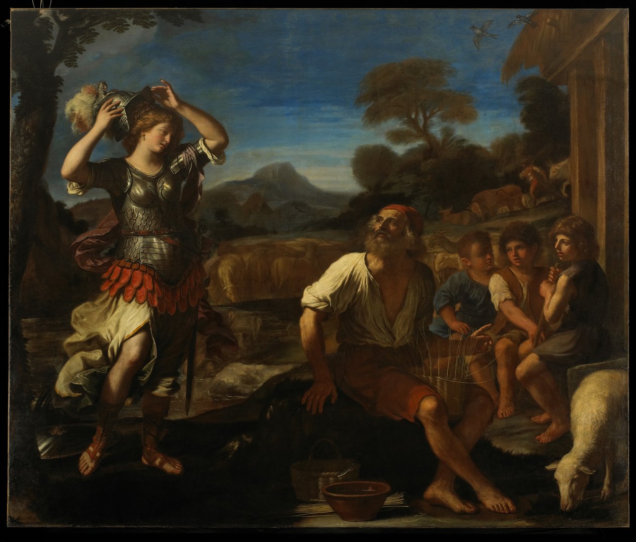 Erminia ve Çobanlar, 1648 by Giovanni Francesco Barbieri