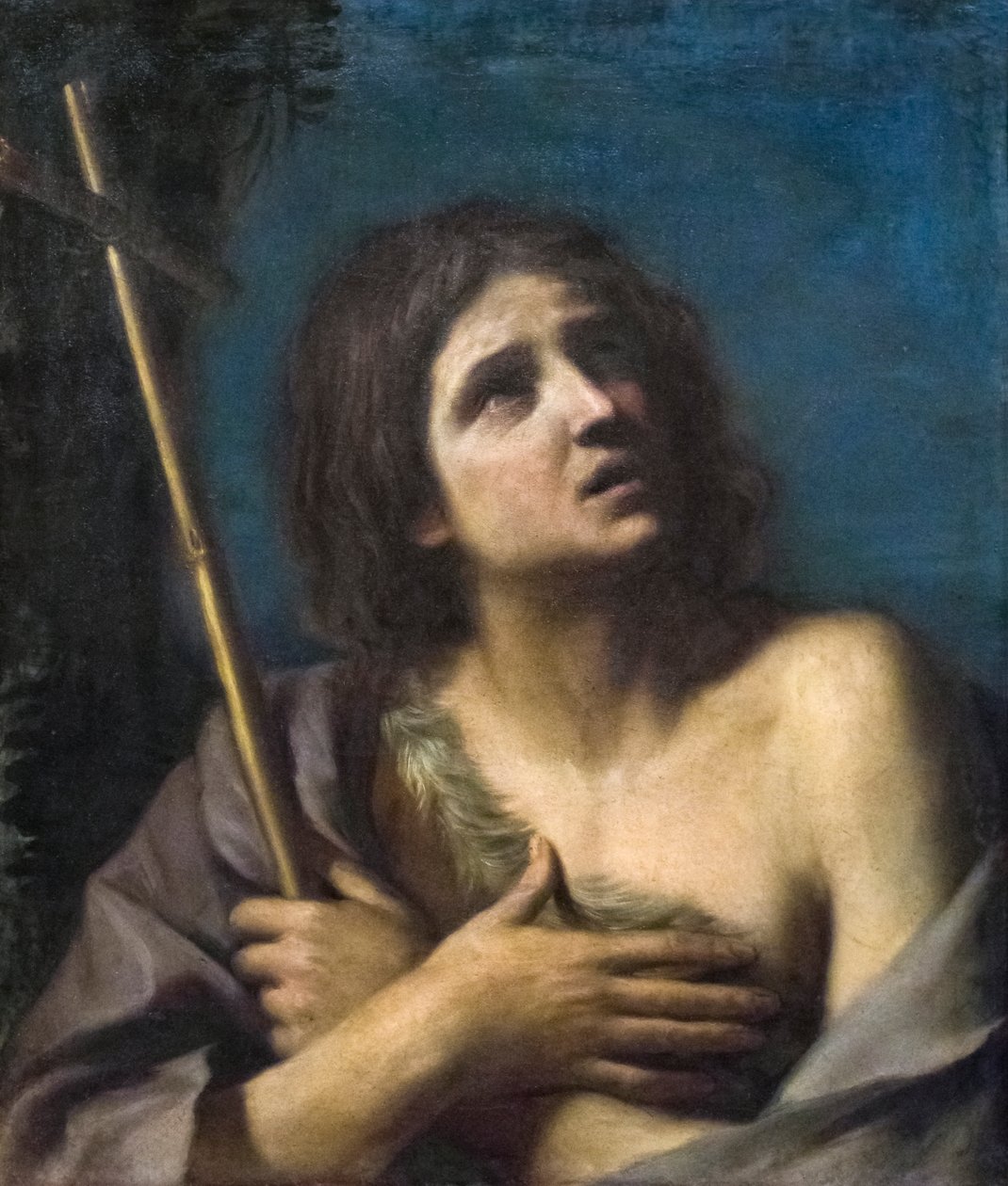 Vaftizci Yahya (tuval üzerine yağlıboya) by Guercino (1591 1666)