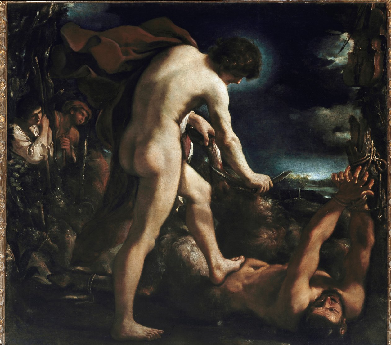 Apollo ve Marsyas (tuval üzerine yağlı boya by Guercino