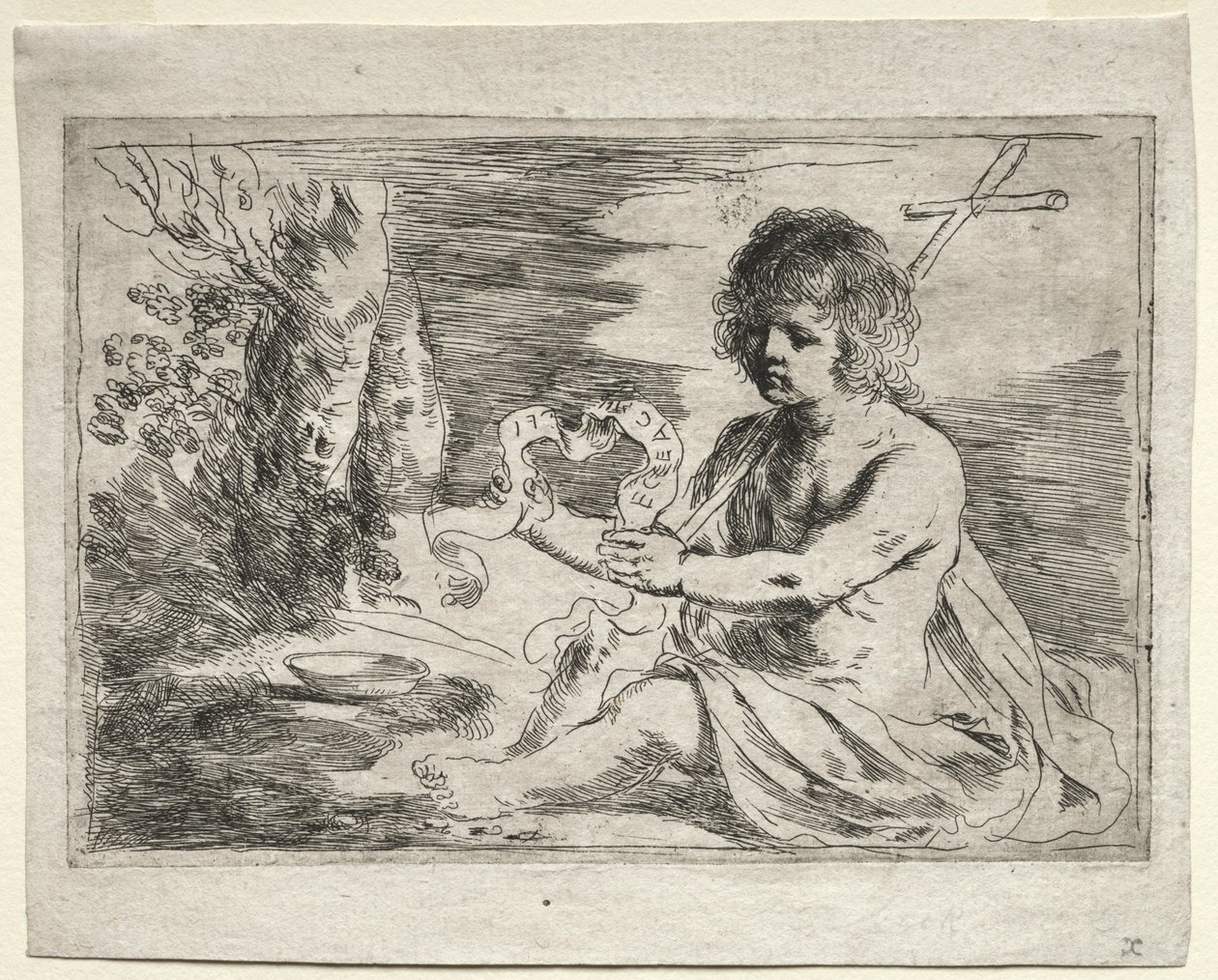 Vaftizci Yahya, 1650'ler. by Guercino