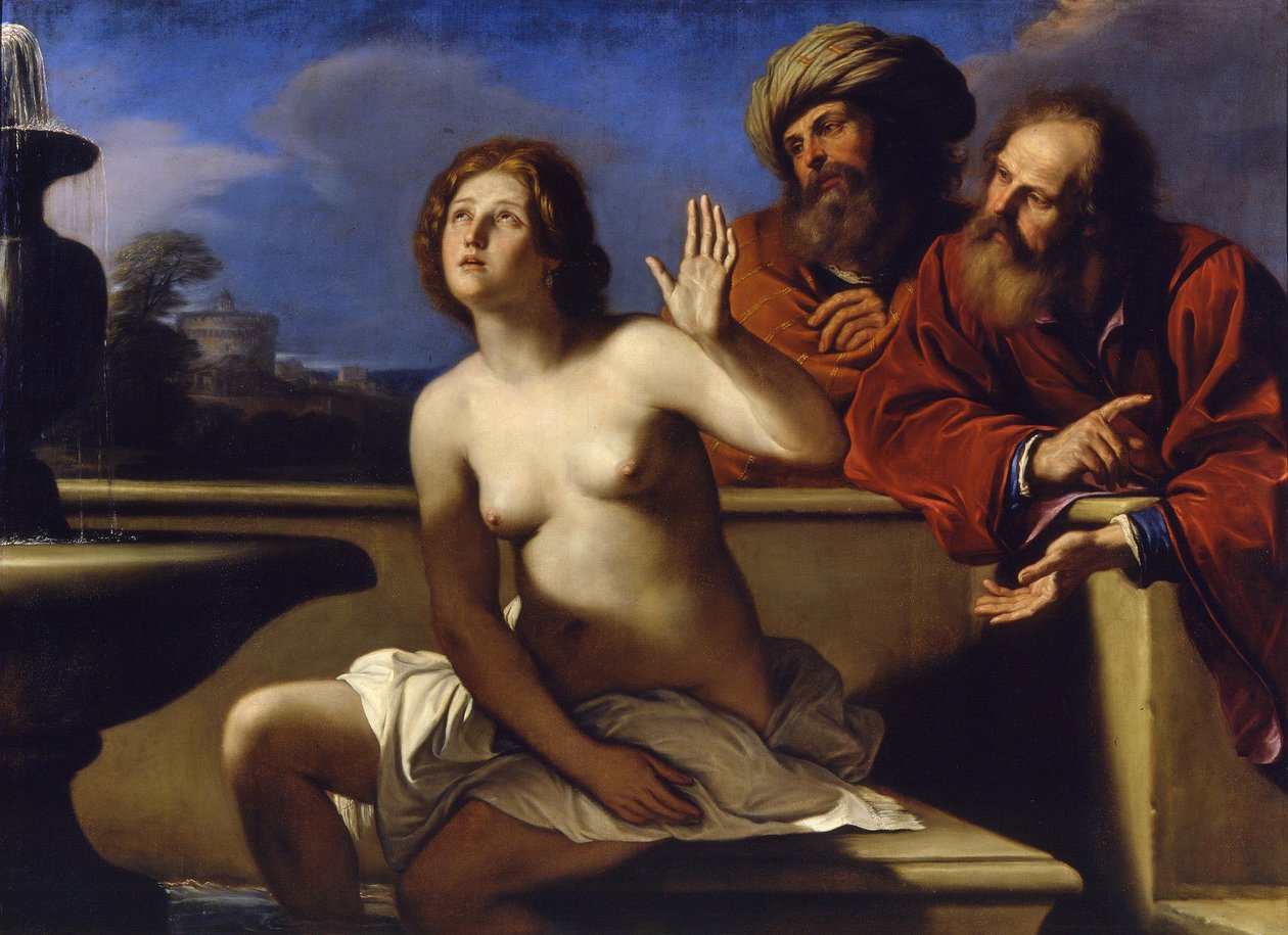 Susannah ve Yaşlılar, 1649-1650 by Guercino