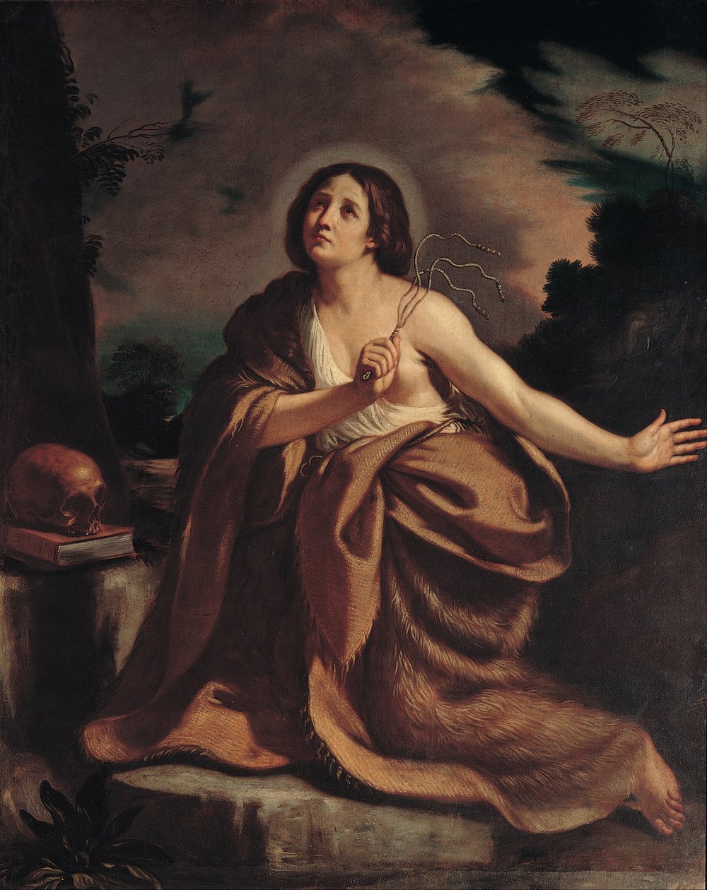 tövbekar Magdalene by Guercinos workshop