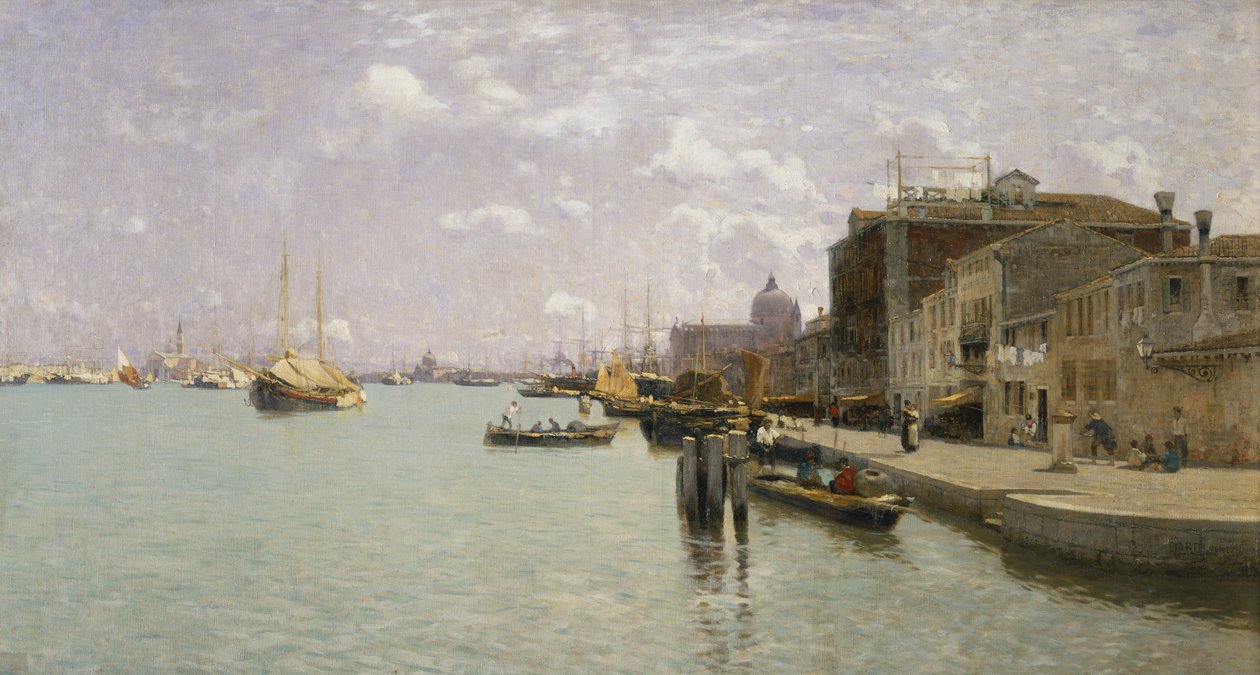 Giudecca'da sabah, Venedik by Guglielmo Ciardi