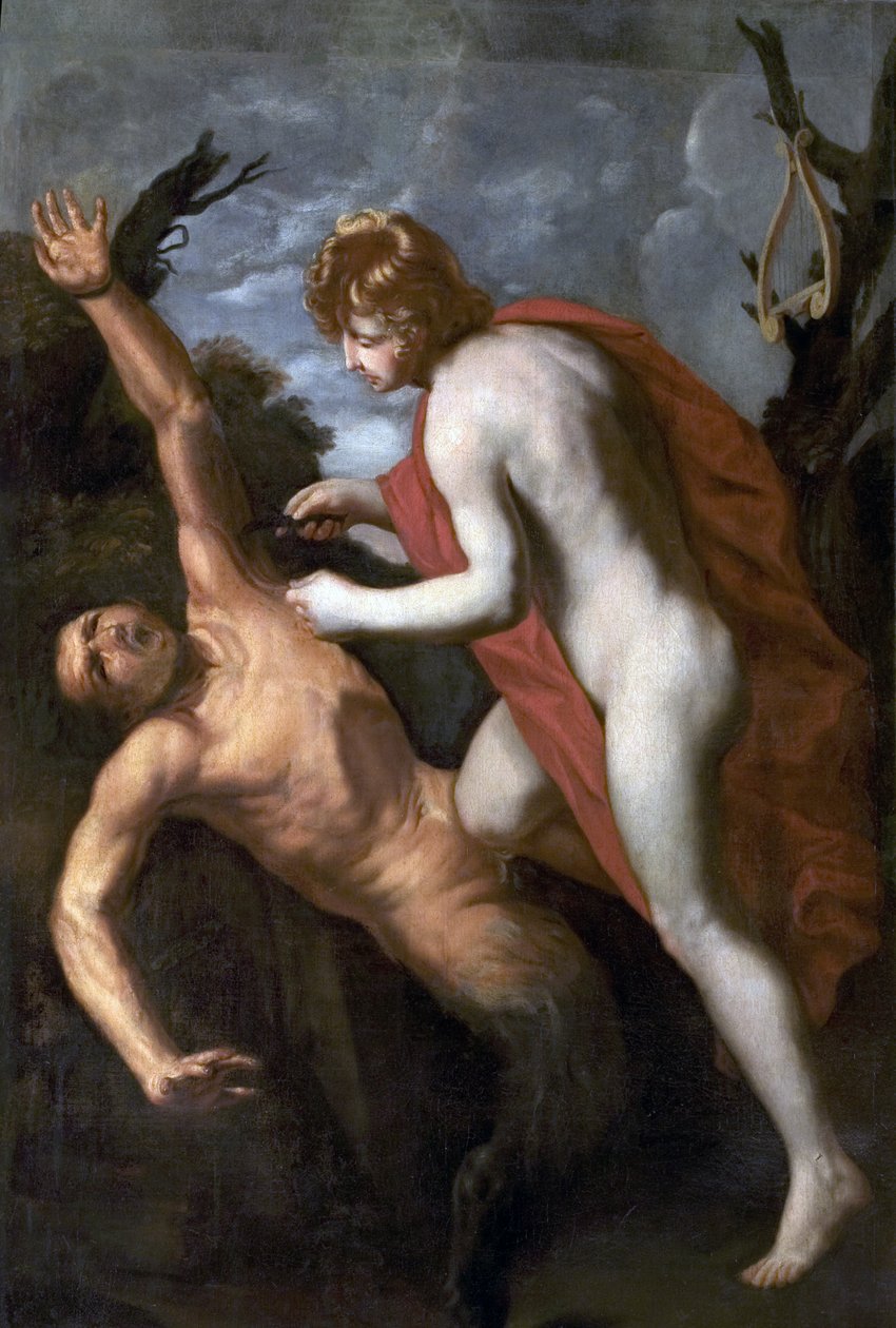 Apollon Yüzen Marsyas by Guido Reni